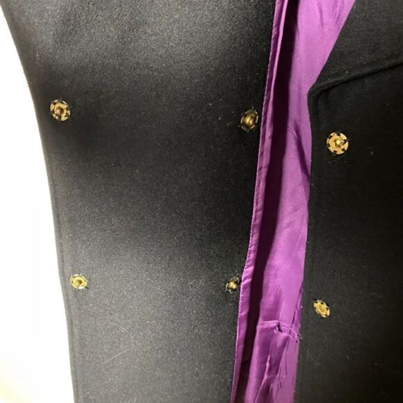 Dolce & Gabanna SZ XS black wool peacoat - Picture 3 of 4